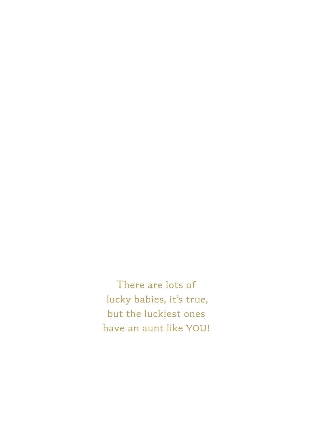 Lucky to Have an Aunt Like You New Baby Card