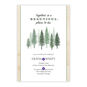Trees Wood Border Personalized Wedding Invitation Card Front indicating personalization image number 5