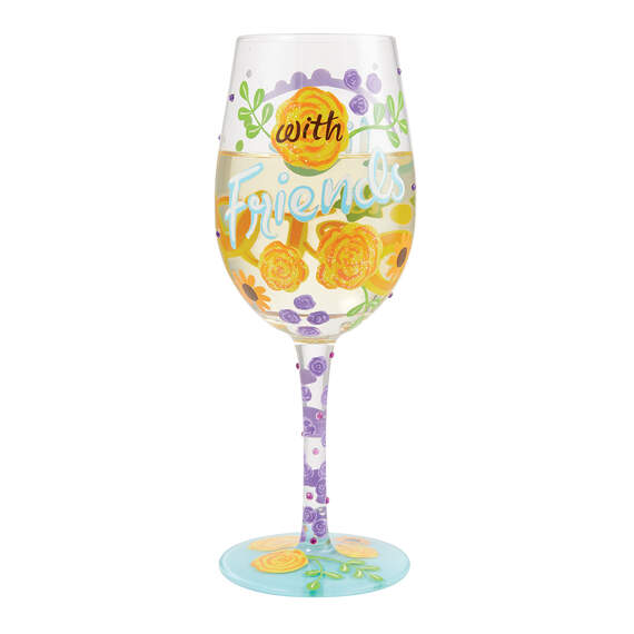 Lolita Life Is Better With Friends Wine Glass, 15 oz., , large image number 2