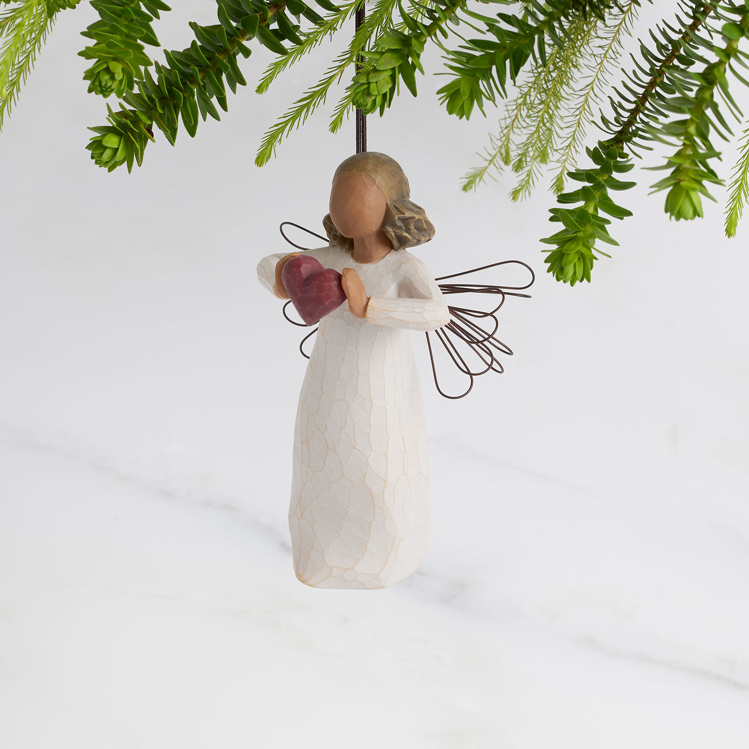 Willow Tree With Love Angel Ornament, 4", , large image number 2