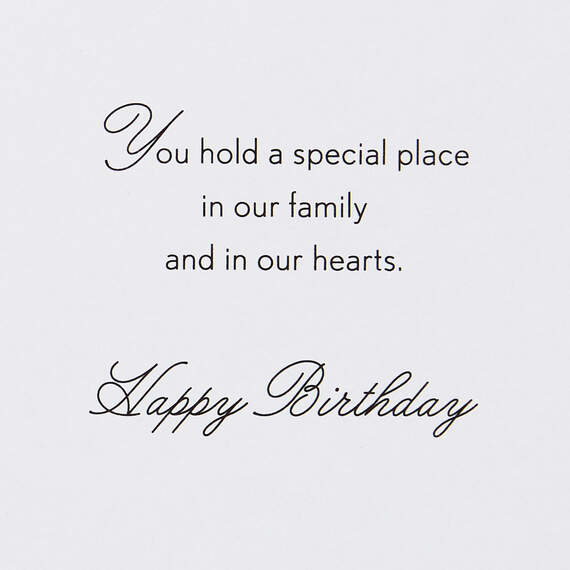 You Hold a Special Place in Our Family Birthday Card, , large image number 2