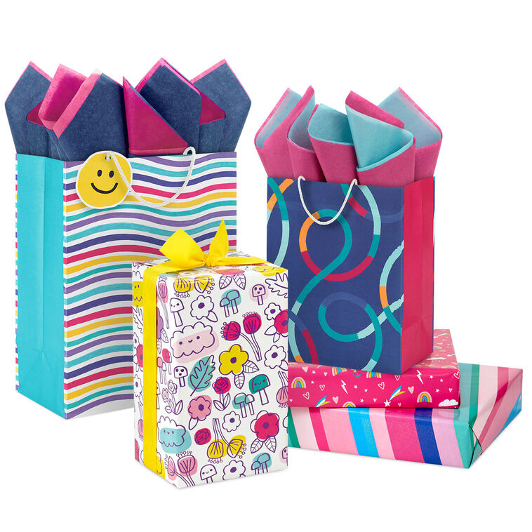 Colorful Doodles Gift Wrap Collection