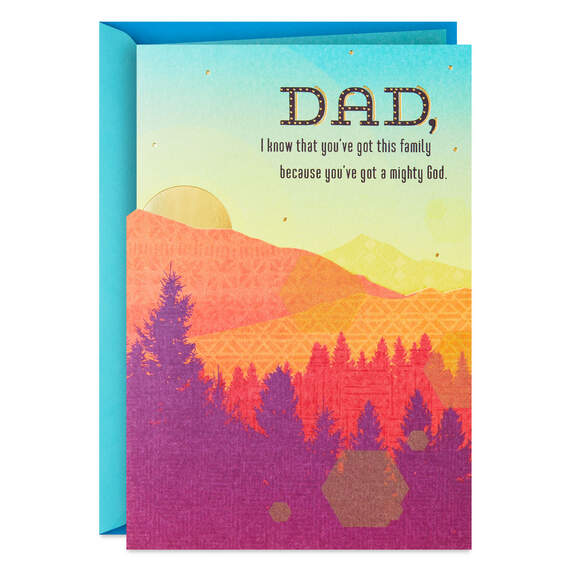 God Bless You Christian Father's Day Card for Dad