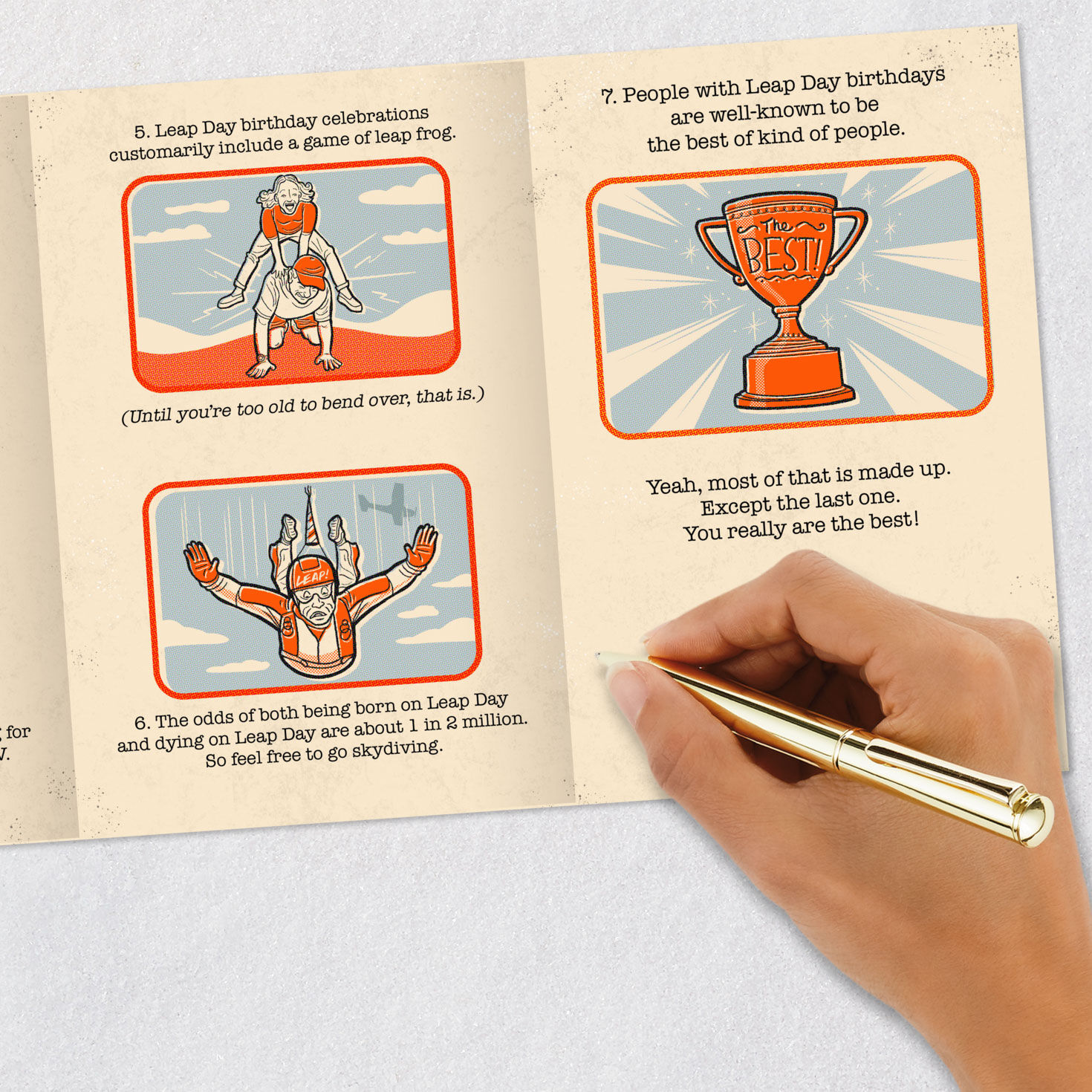 Fun Facts Funny Leap Day Birthday Card, , large image number 11