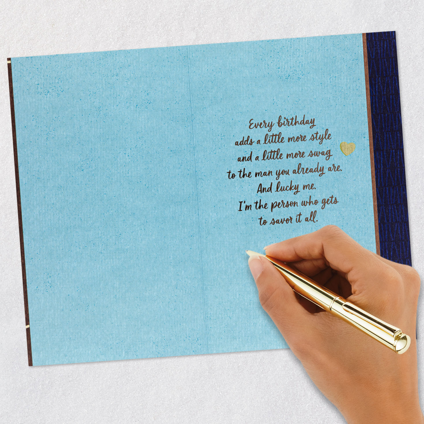 Lucky Me to Savor It All Romantic Birthday Card for Him, , large image number 6