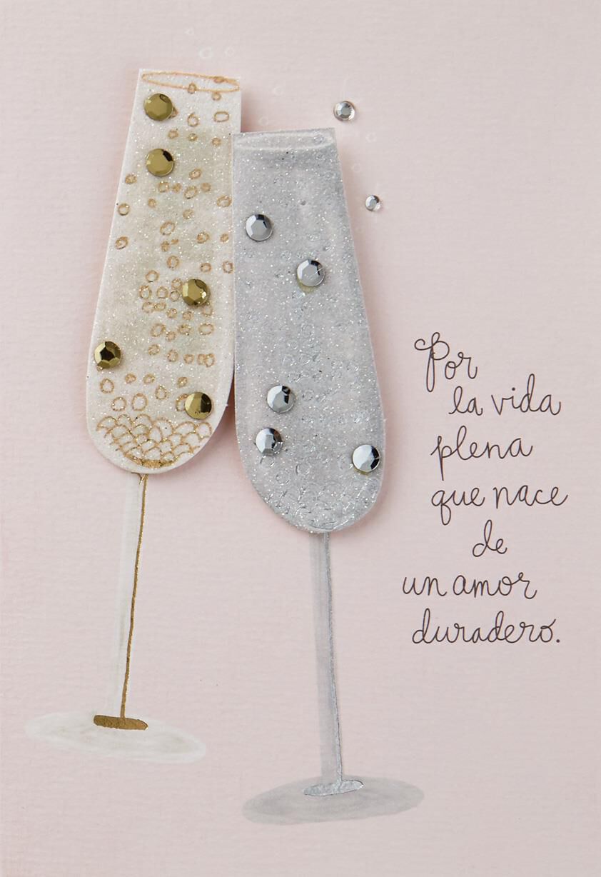 Feliz Aniversario Spanish Language Anniversary Card