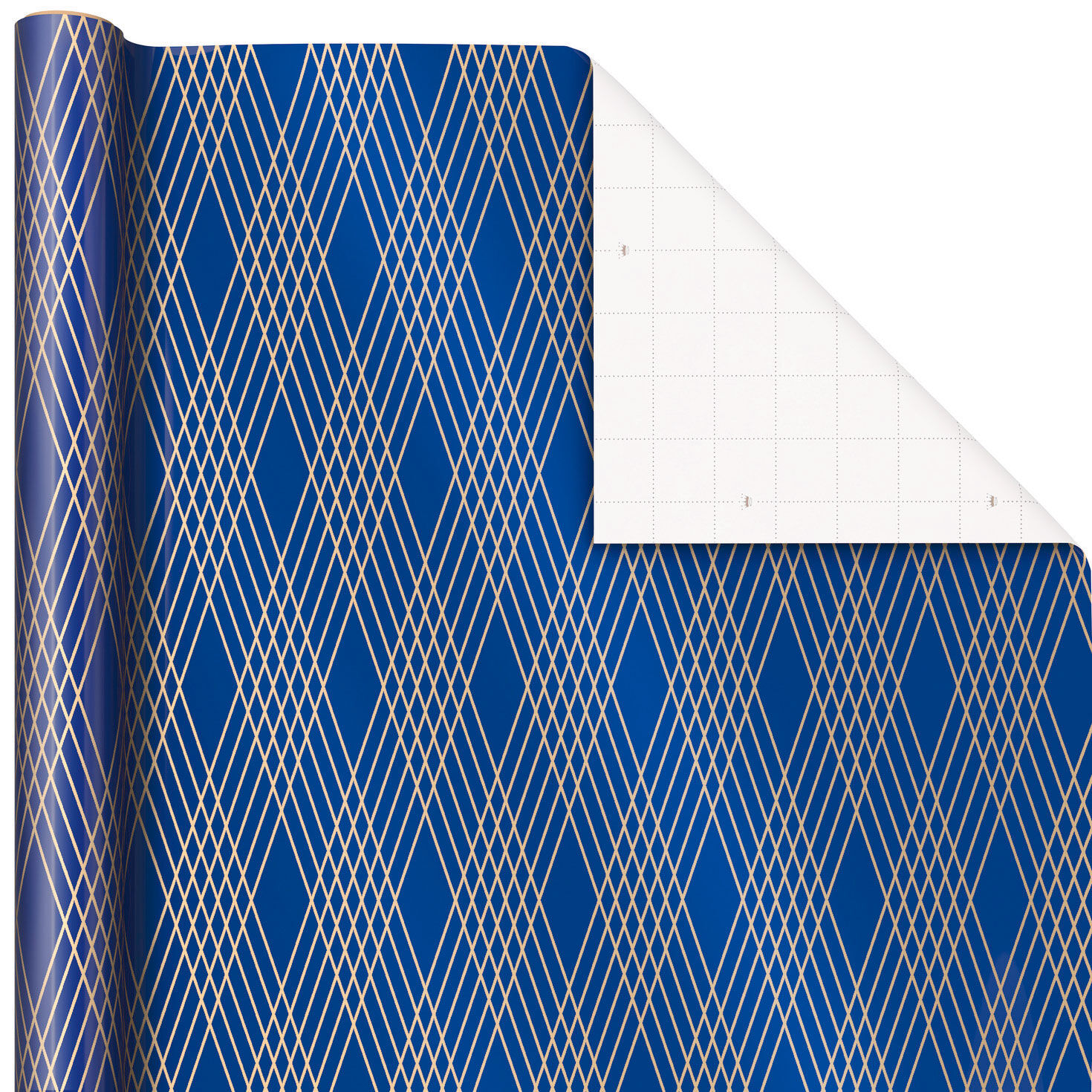 Navy and Gold 3-Pack Wrapping Paper, 105 sq. ft. total for only USD 19.99 | Hallmark
