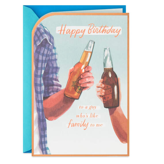 So Glad You're Like a Brother to Me Birthday Card