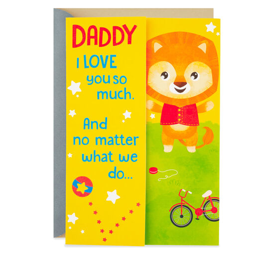 My Favorite Place Is Next to You Pop-Up Father's Day Card for Daddy, 