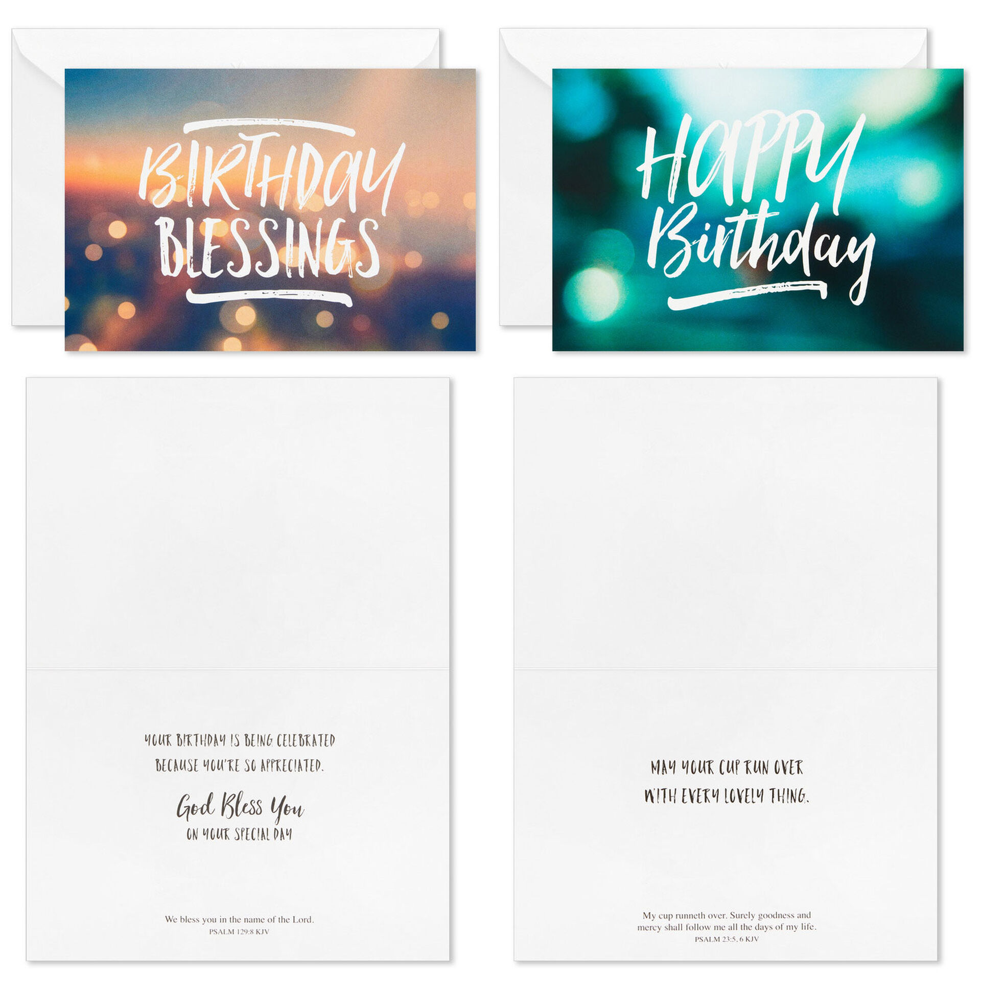 Simple Elegance Boxed Religious Birthday Cards Assortment, Pack of 12