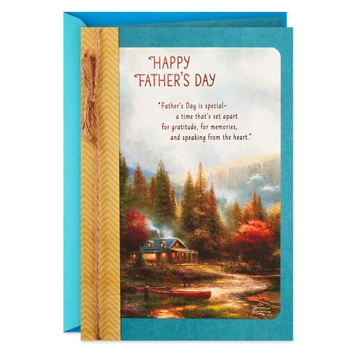 Thomas Kinkade Thanks for Being You Father's Day Card, 
