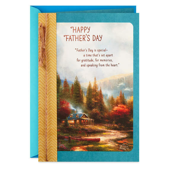 Thomas Kinkade Thanks for Being You Father's Day Card