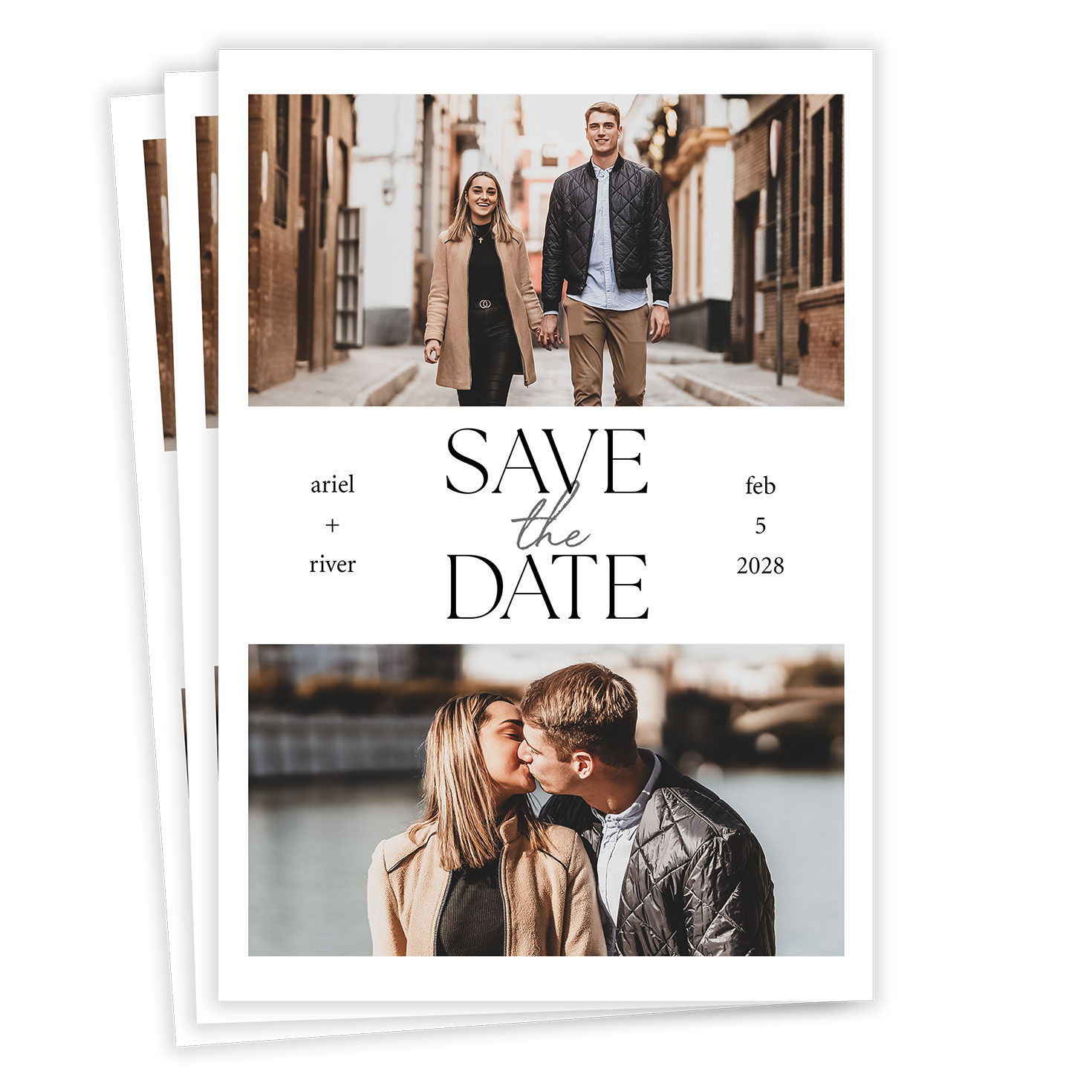 Moment by Moment Flat Wedding Save the Date