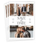 Simple Two Photos Personalized Save the Date Card front fanned image number 1