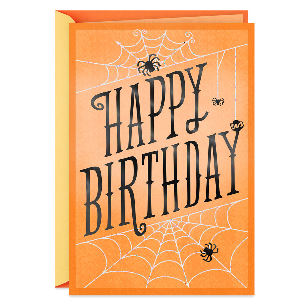 Spiderweb Halloween Birthday Card Greeting Cards Hallmark