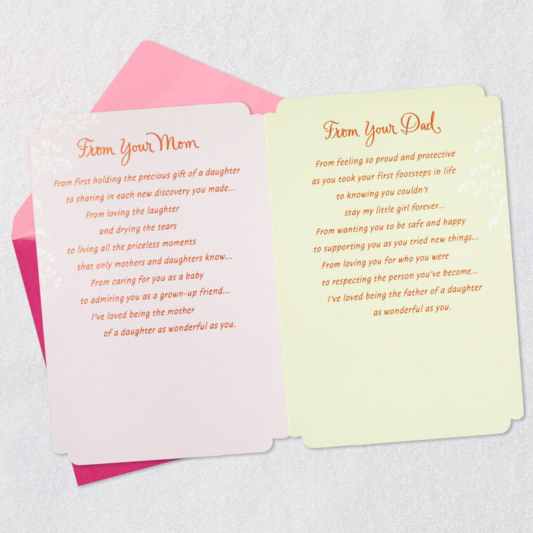 You're a Wonderful Daughter Birthday Card, , large image number 4