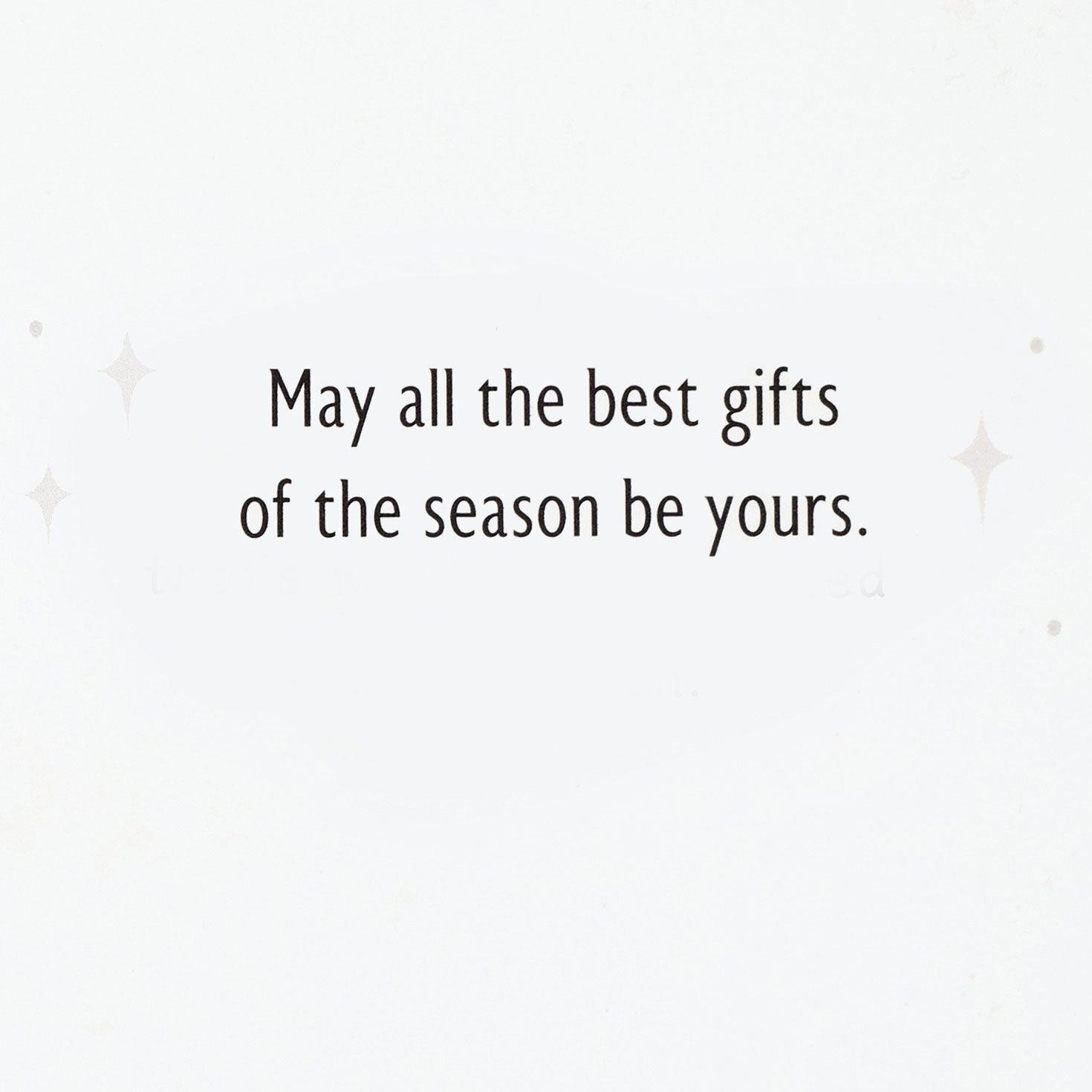 Poinsettia on Blue Boxed Christmas Card Pack Sentiment image number 4