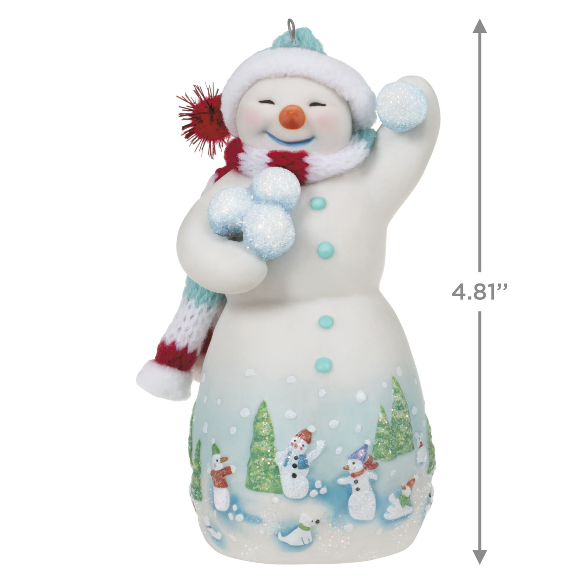 Details about  / Bradford Christmas Trimmeries 4 Snowman Ornaments New In Box