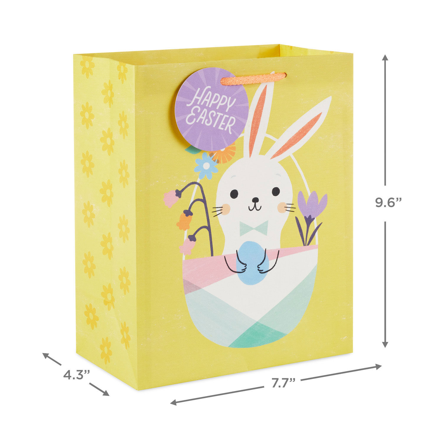 Bunny in Basket Medium Easter Gift Bag  image number 3