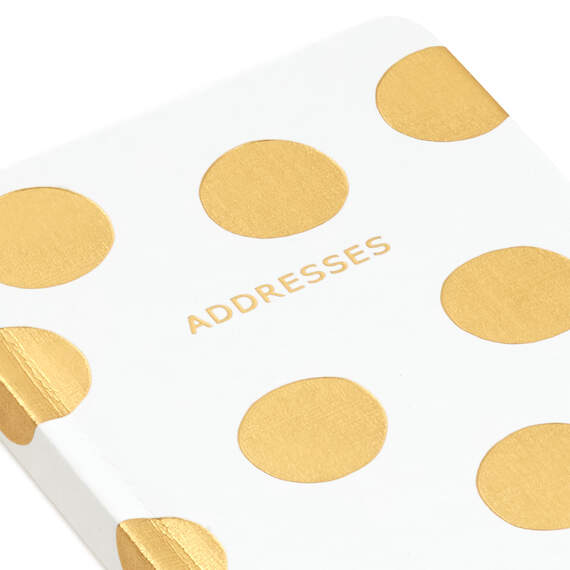 Gold Polka Dots Address Book, , large image number 6