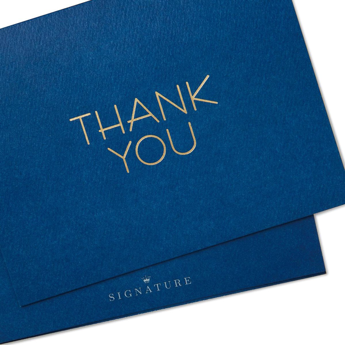 Navy and Gold Blank Thank You Notes, Pack of 10 Note Cards Hallmark
