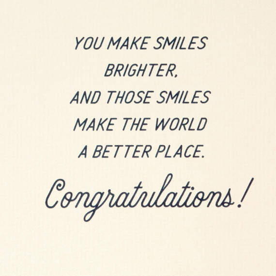 You Make Smiles Brighter Dental School Graduation Card, , large image number 2