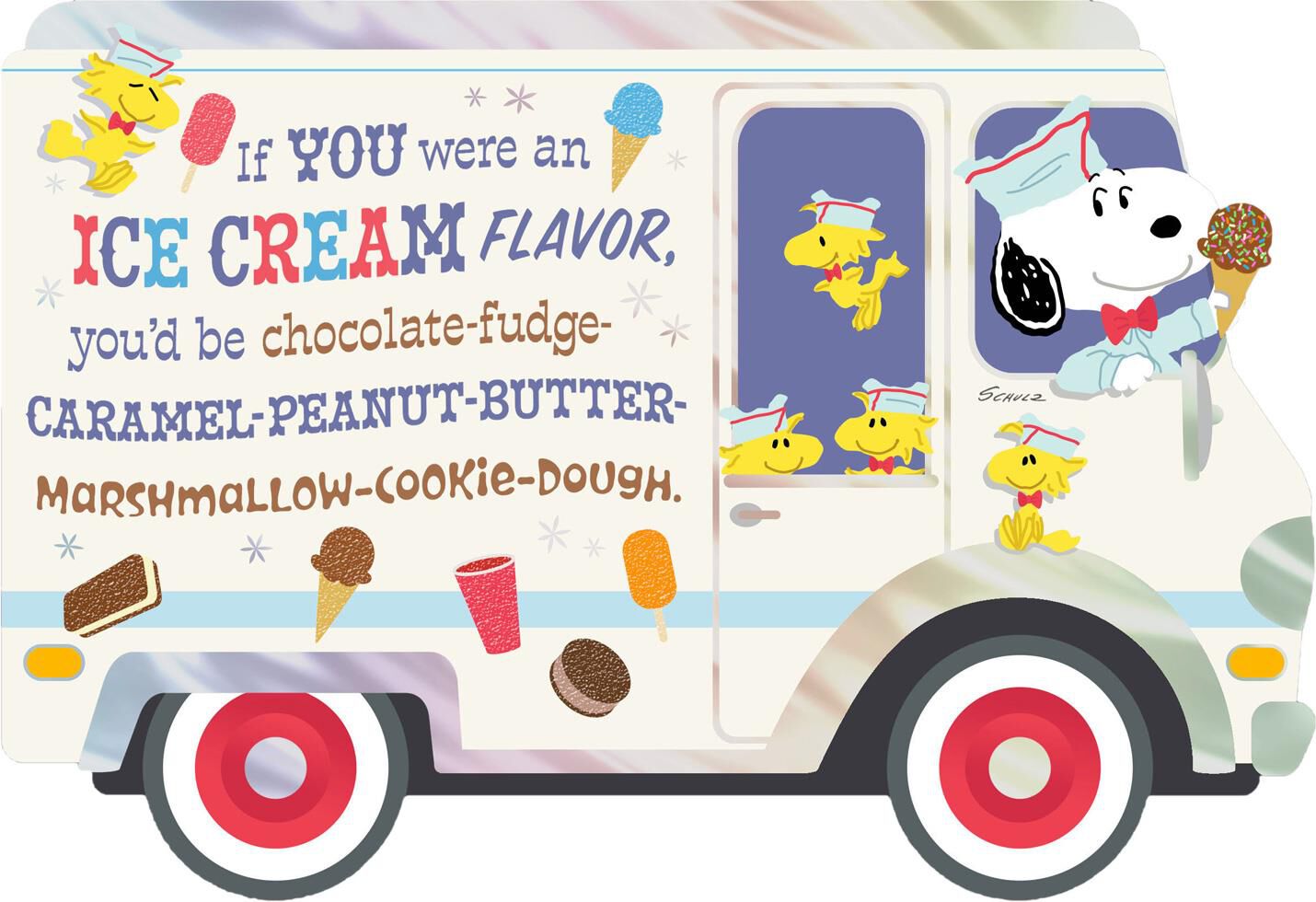 Peanuts® Snoopy Best Ice Cream Truck Birthday Card