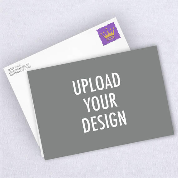 Personalized Create Your Own Photo Card, 5x7 Horizontal - Greeting