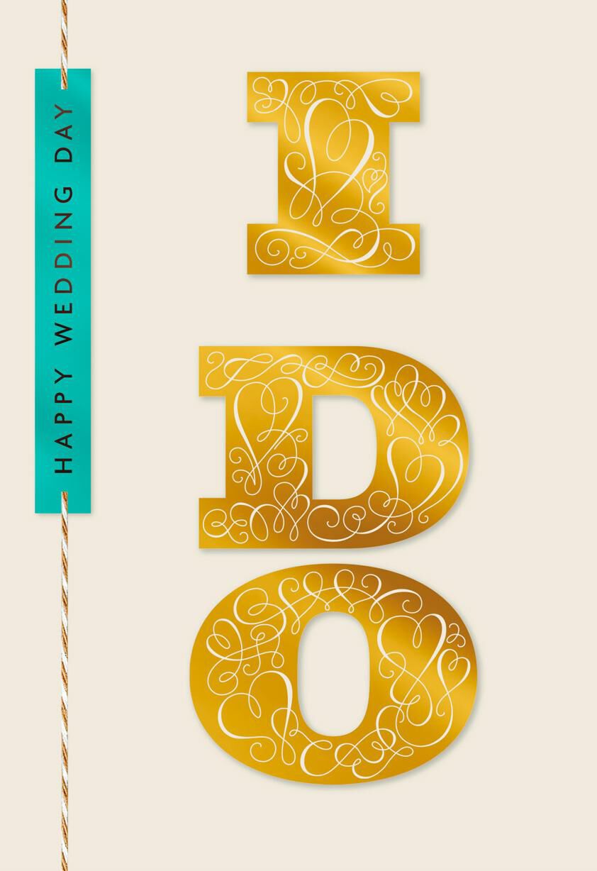 Happy Day Wedding Card