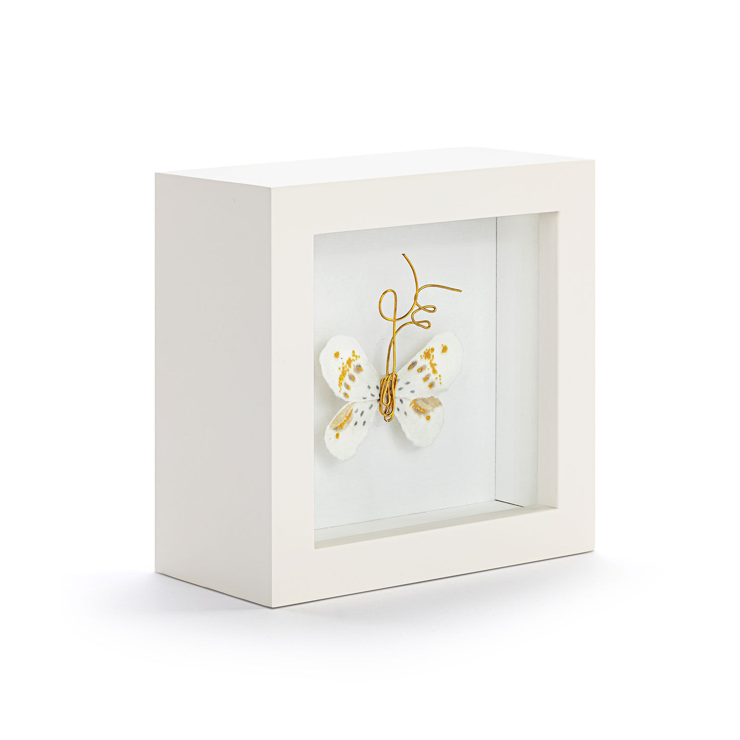Demdaco Love From Above White and Gold Butterfly Small Shadow Box, 4" for only USD 24.99 | Hallmark