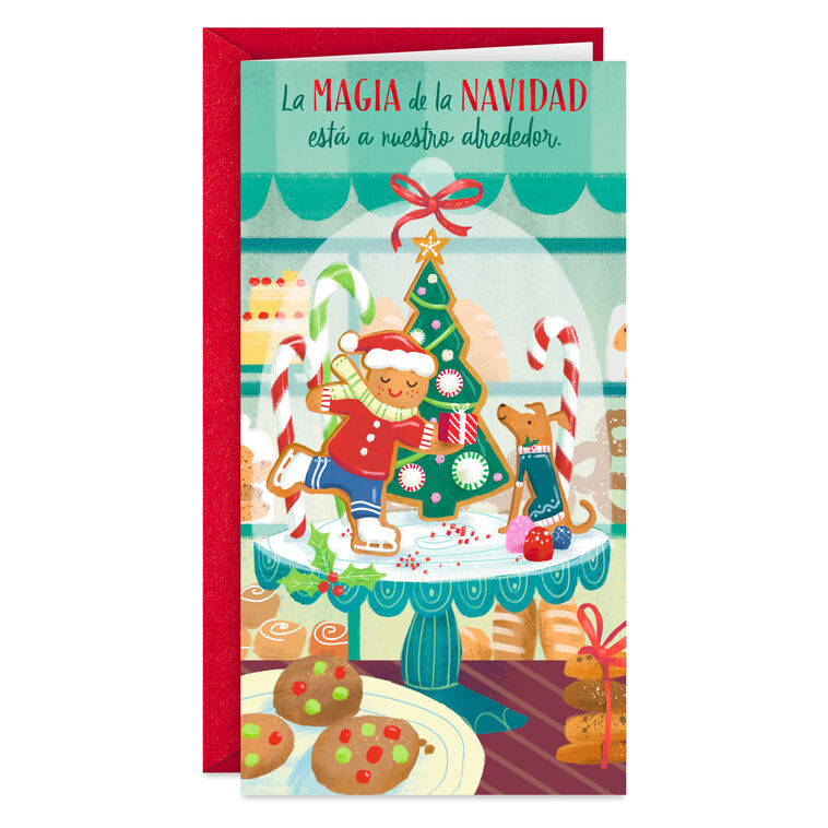 Magic of the Holidays Spanish-Language Money Holder Christmas Card