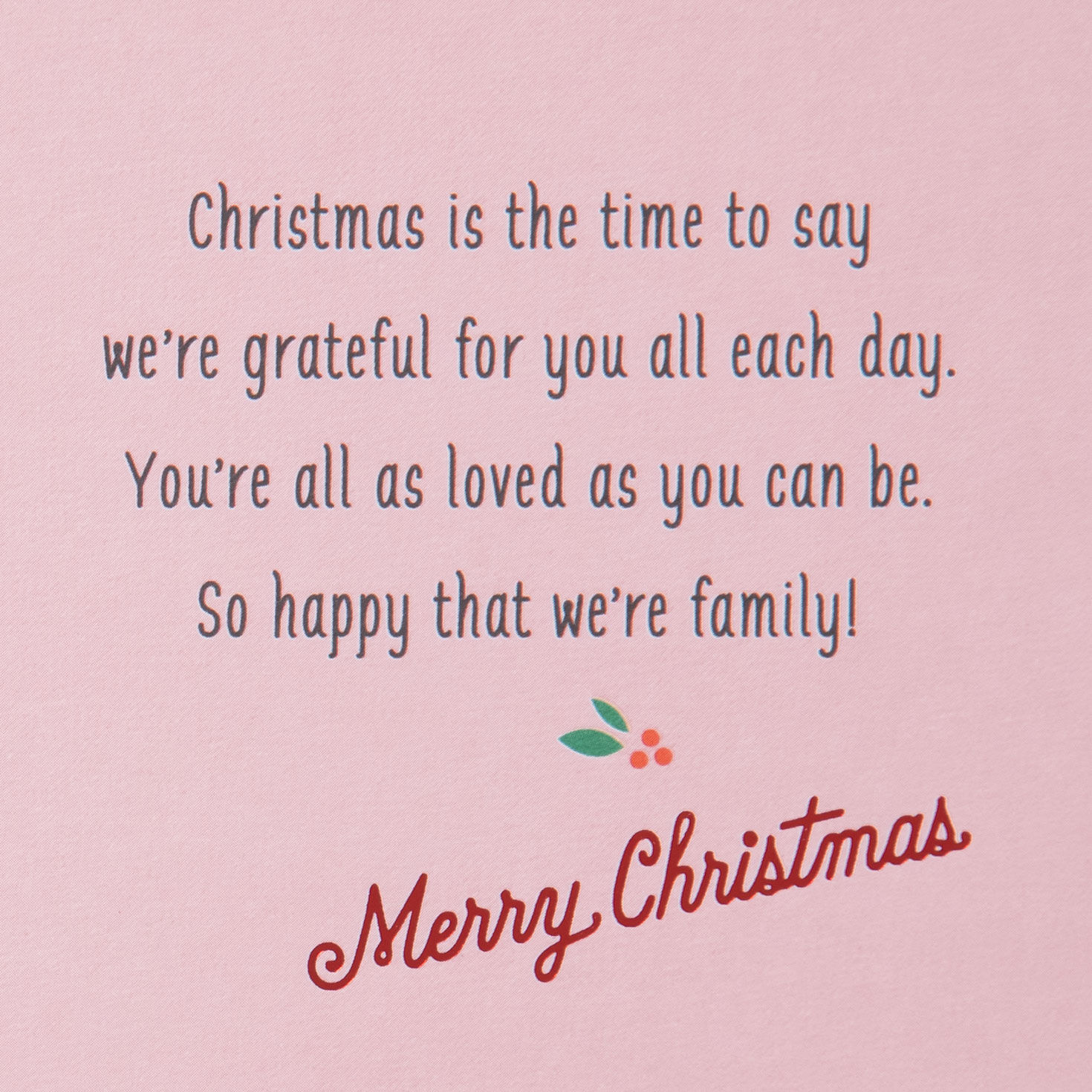 So Happy We're Family Christmas Card for Niece and Family, , large image number 2