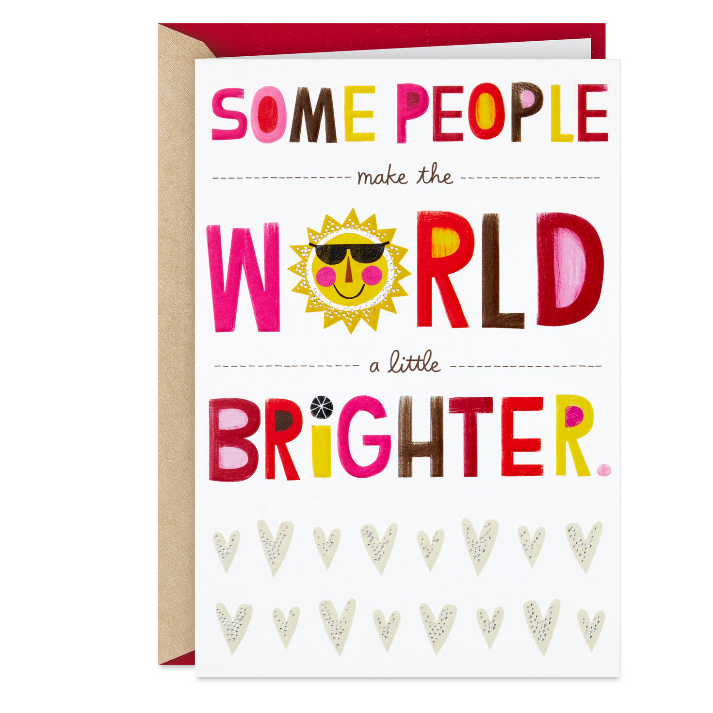 You Make the World Brighter Pop-Up Valentine's Day Card