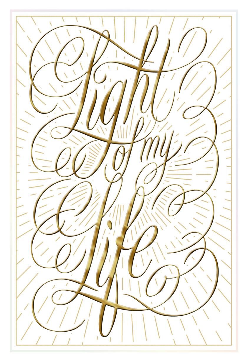 Light of My Life Birthday Card