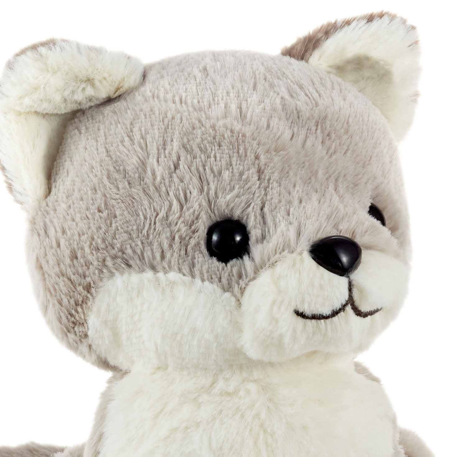 Mini Silver Baby Fox Stuffed Animal  image number 3