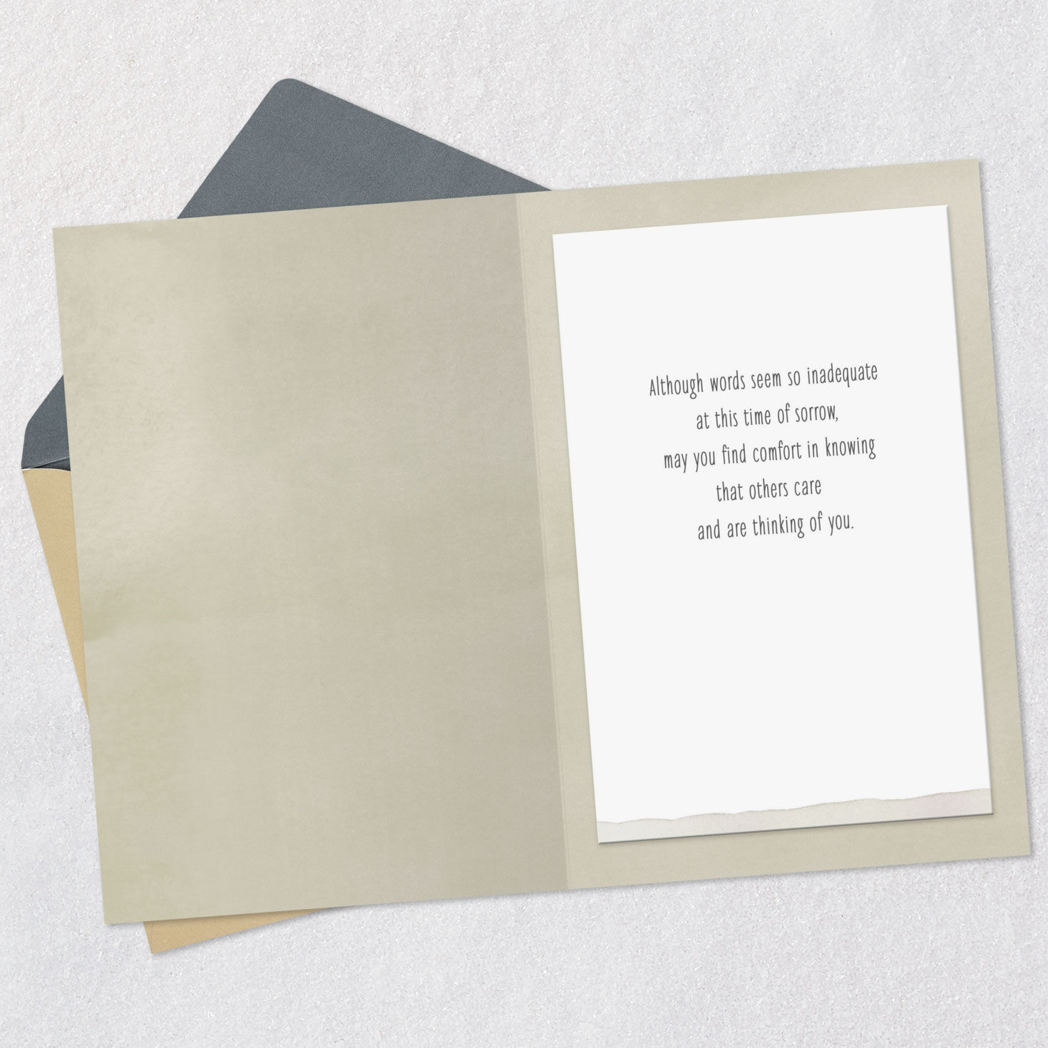 Thinking About You Sympathy Card for Loss of Grandson, , large image number 3