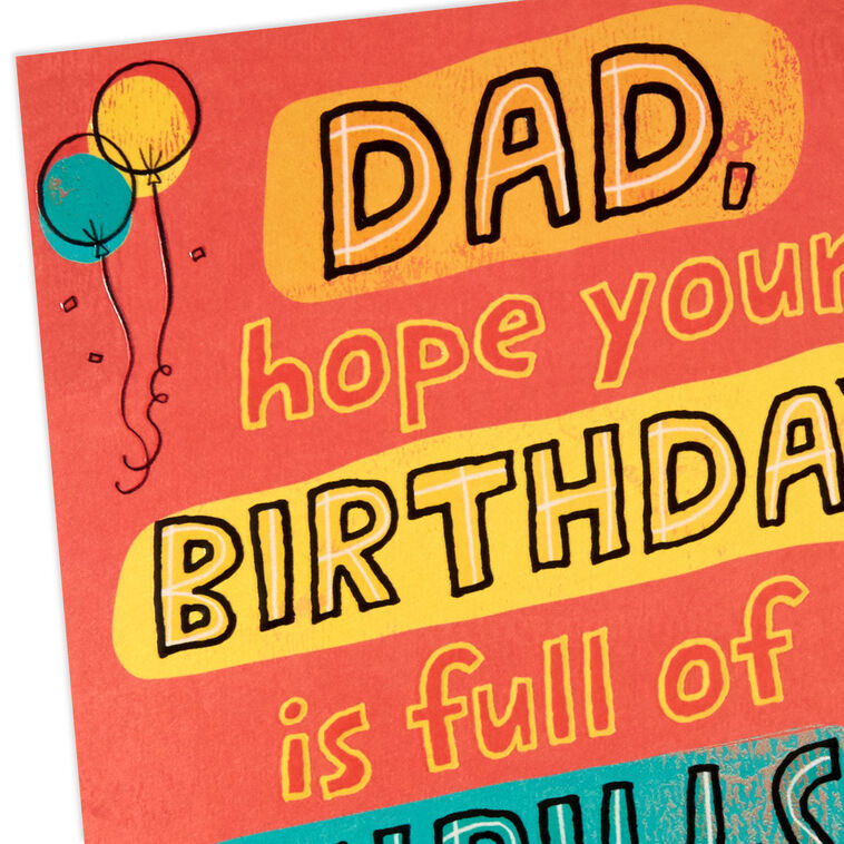 A Day of Thrills, Chills and Grills Pop-Up Birthday Card for Dad, , large image number 4