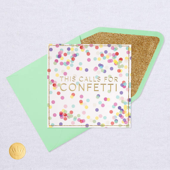 This Calls for Confetti Congratulations Card, , large image number 5