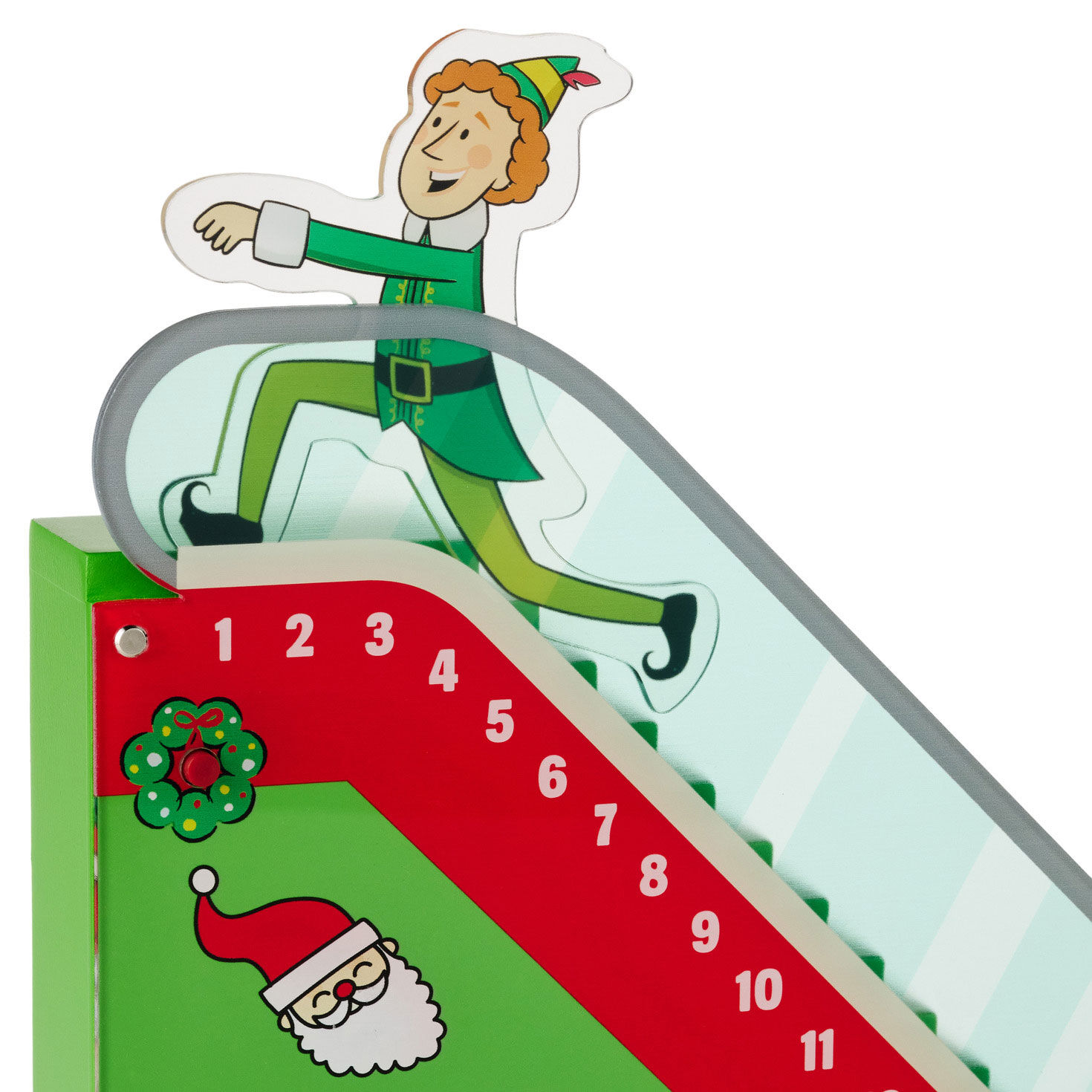 Buddy the Elf Escalator Countdown Calendar upclose detail image number 4