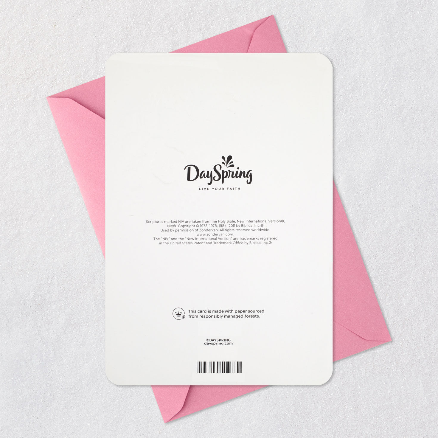 Beautiful Flowers Religious Mother's Day Card Card Back with Envelope image number 8