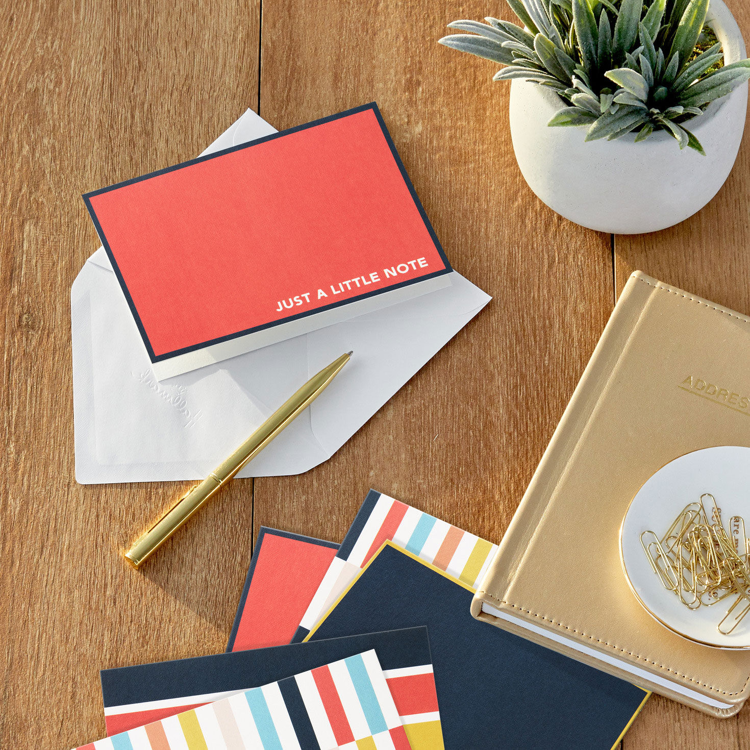 Masculine Designs Boxed Blank Note Card Assortment in use image number 7