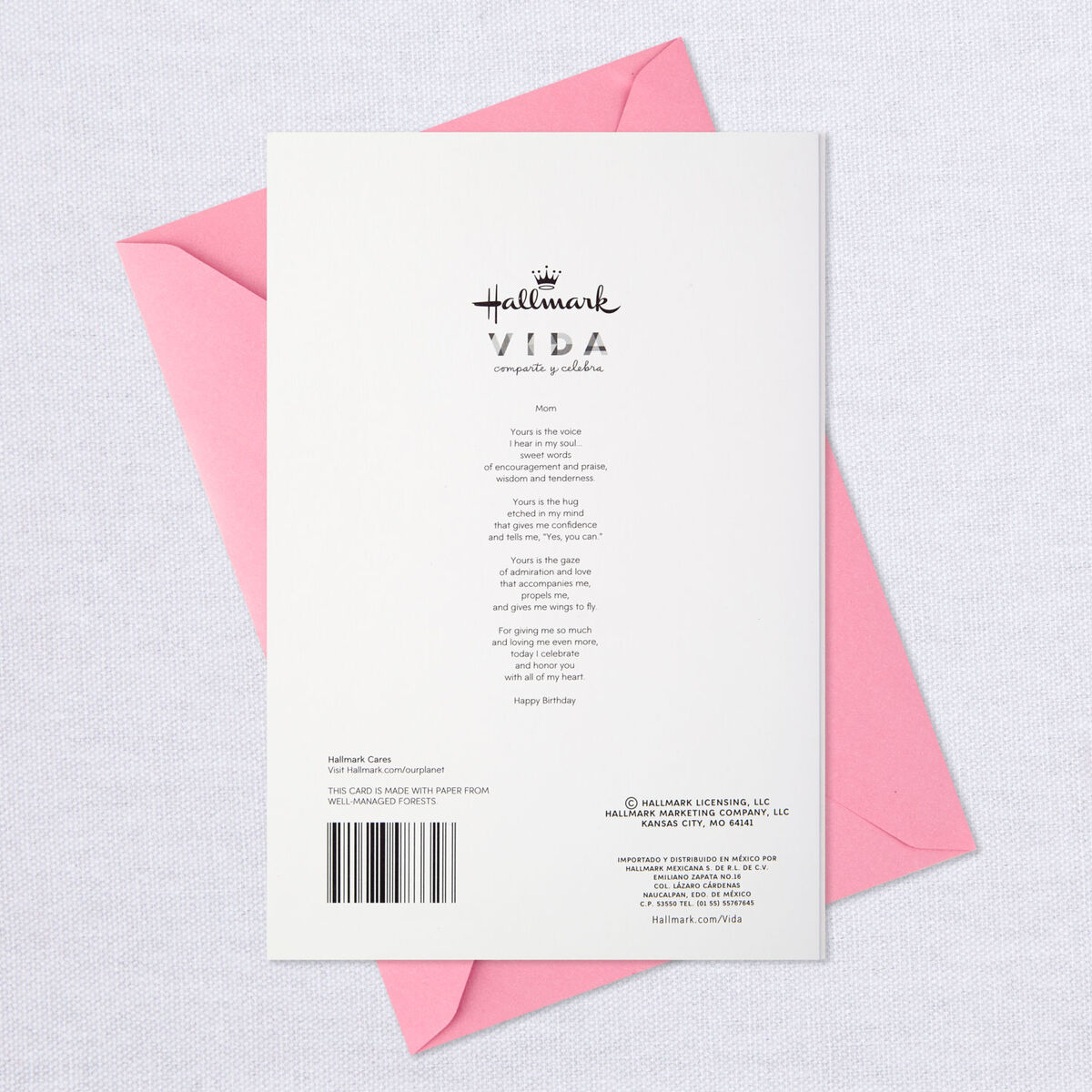 celebrating you spanish language birthday card for mom greeting cards