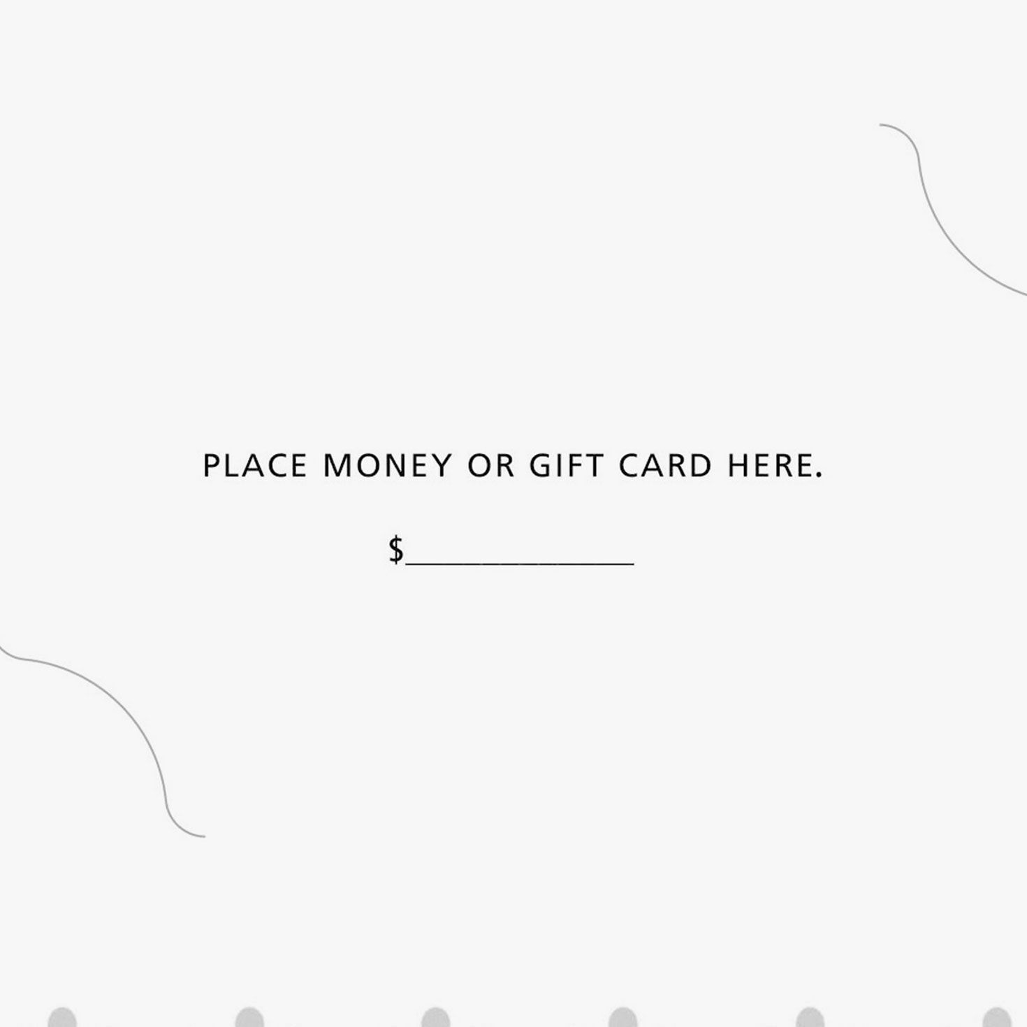 Elegant Botanical Script Money Holder Christmas Cards Pack Sentiment image number 4
