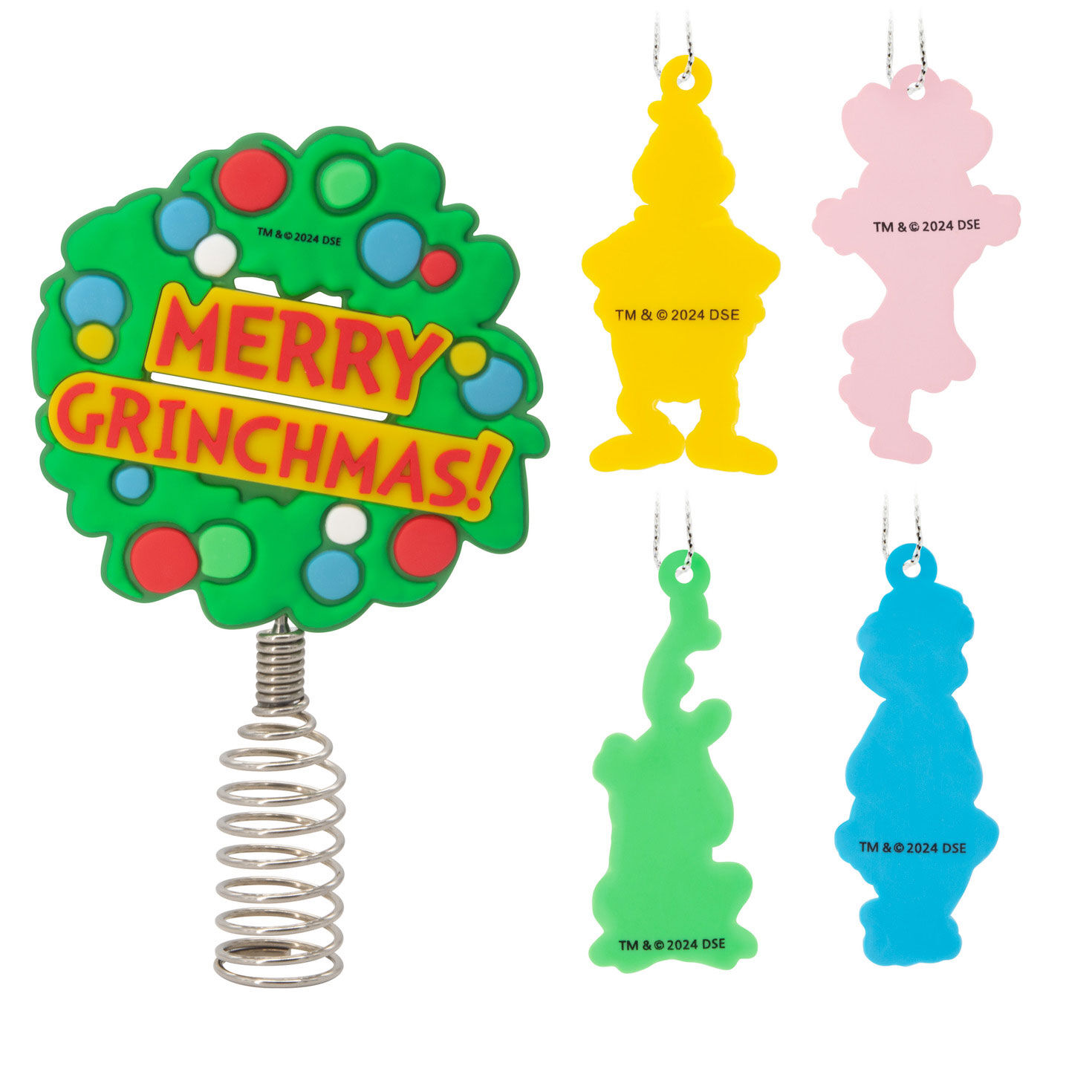 Mini Dr. Seuss's How the Grinch Stole Christmas!™ Hallmark Tree Topper and Ornaments, Set of 5 for only USD 16.49 | Hallmark