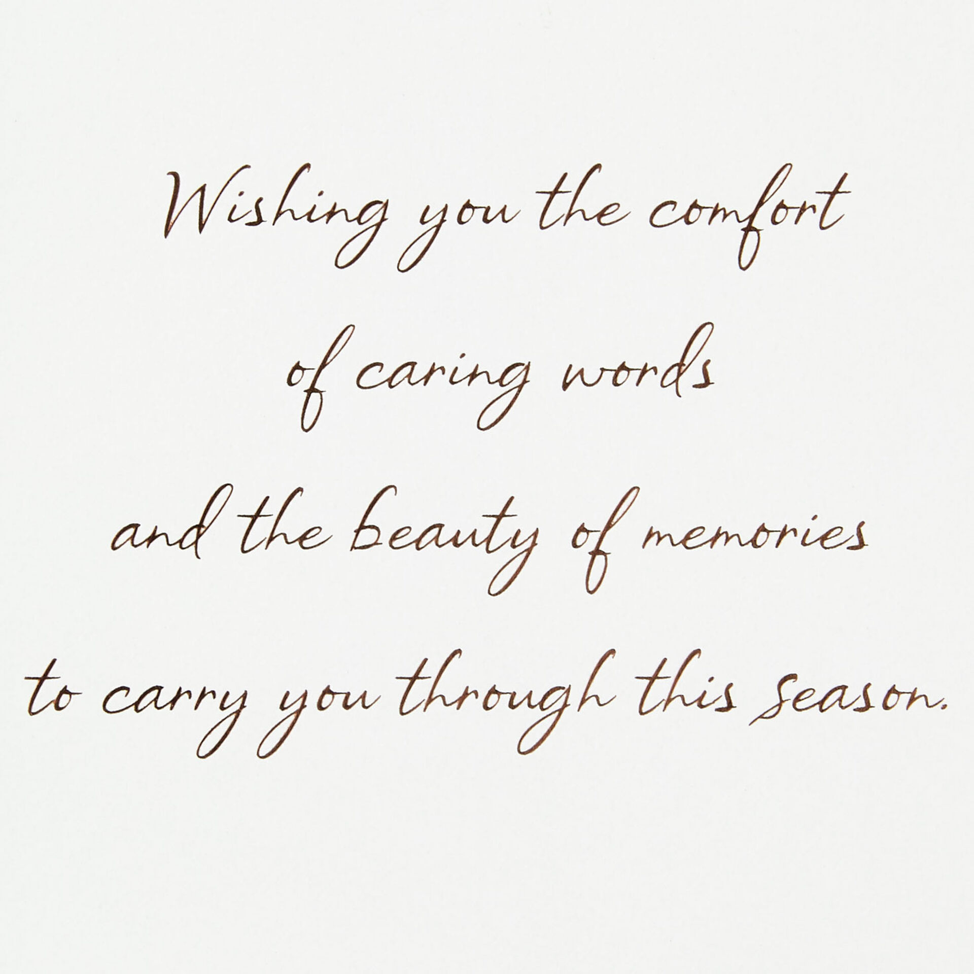 A Time For Remembering Christmas Sympathy Card Greeting Cards Hallmark