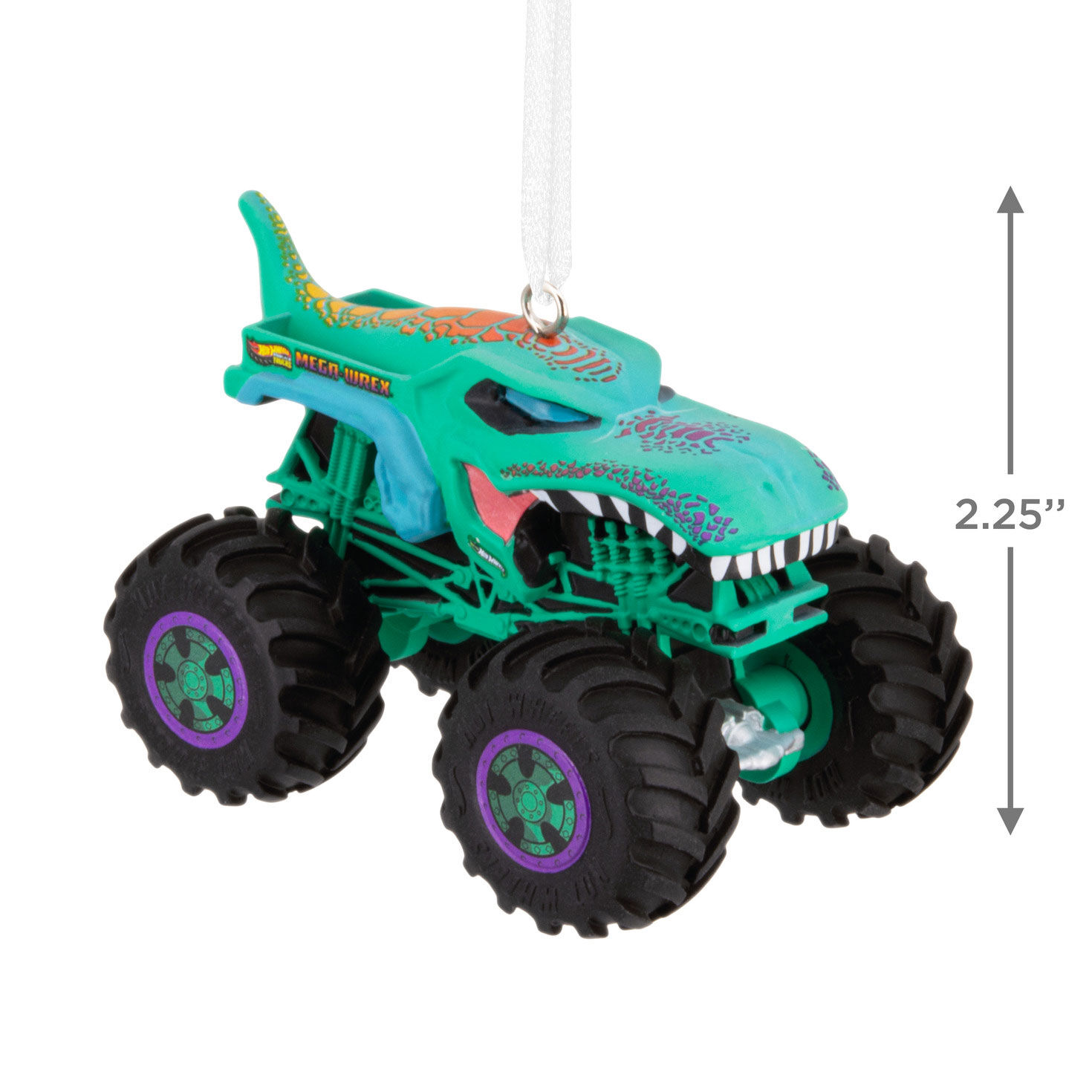 Hot Wheels Monster Trucks Christmas Ornament measurement image number 3