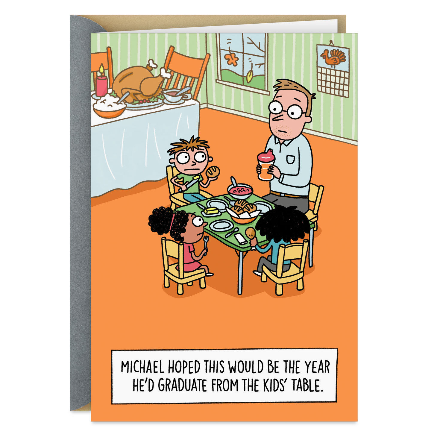 Graduating from the Kids' Table Funny Thanksgiving Card