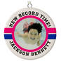 Swimming Ceramic Circle Personalized Photo Ornament, , large image number 1