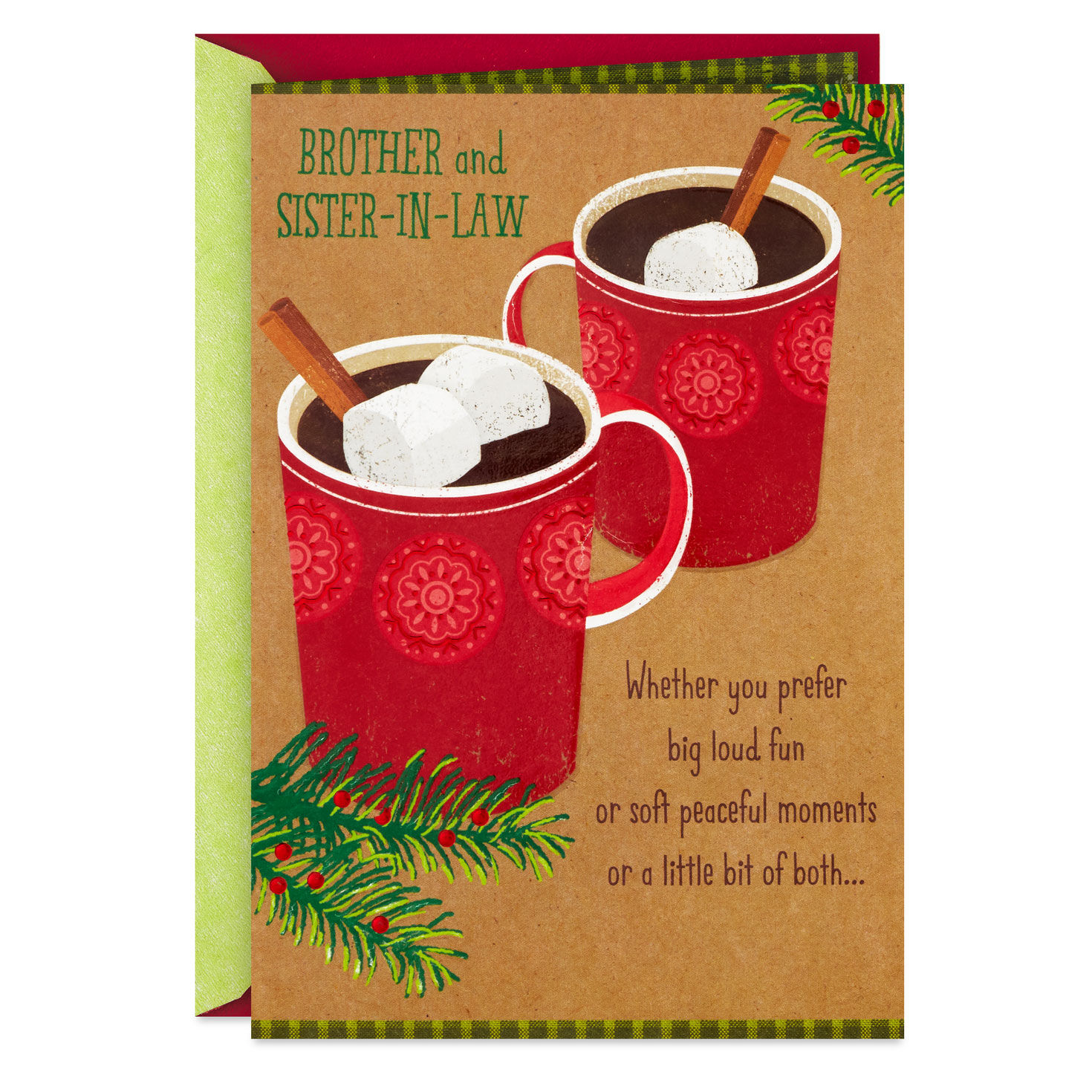 Very Merry Holiday Card for Brother and Sister-in-Law