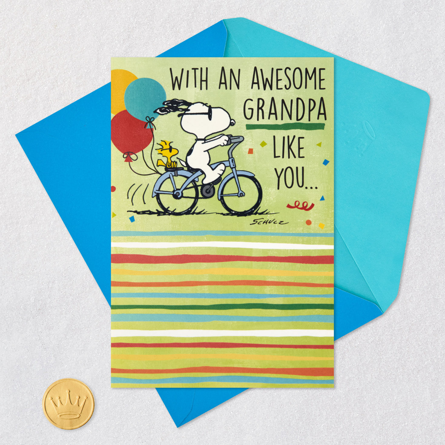Peanuts® Snoopy Life Is One Sweet Ride Pop-Up Birthday Card for Grandpa for only USD 5.59 | Hallmark